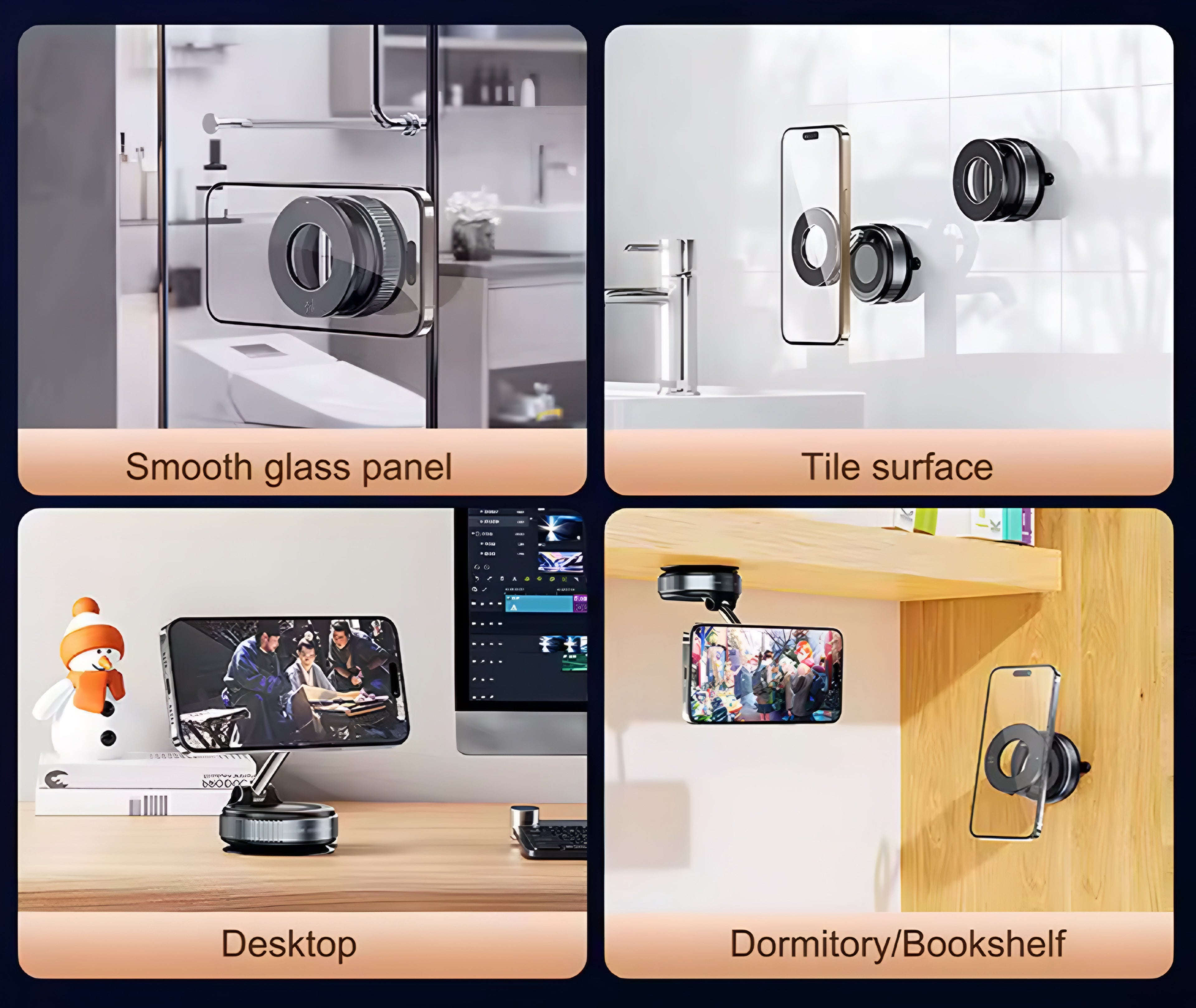 Vacuum Magnet Phone Bracket