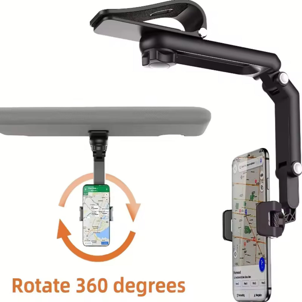 Multi-Functional Sun Visor Phone Holder