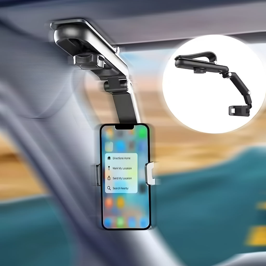 Multi-Functional Sun Visor Phone Holder