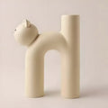 U-Shape Cartoon Cat Vase