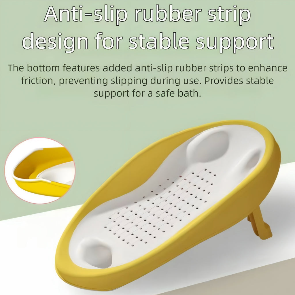 Foldable Baby Bath Seat with Ergonomic Back Support