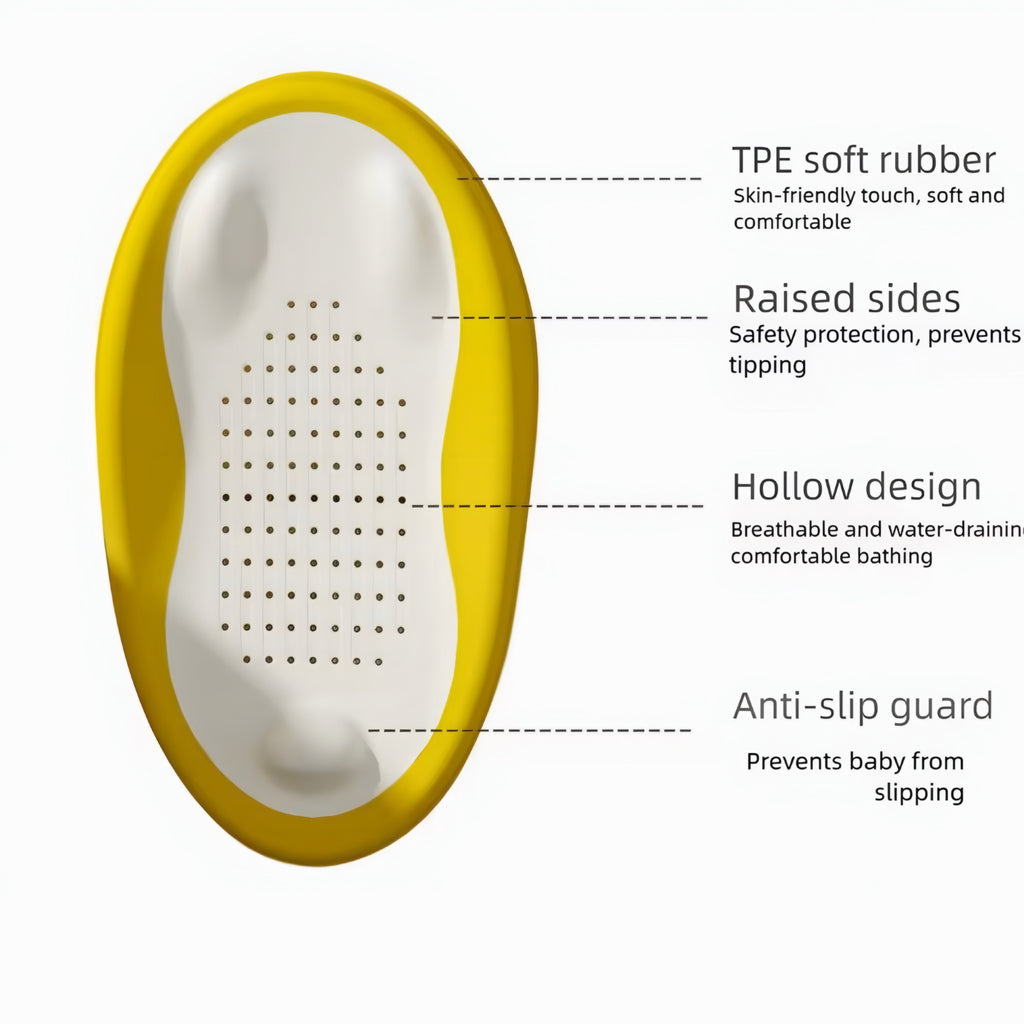 Foldable Baby Bath Seat with Ergonomic Back Support
