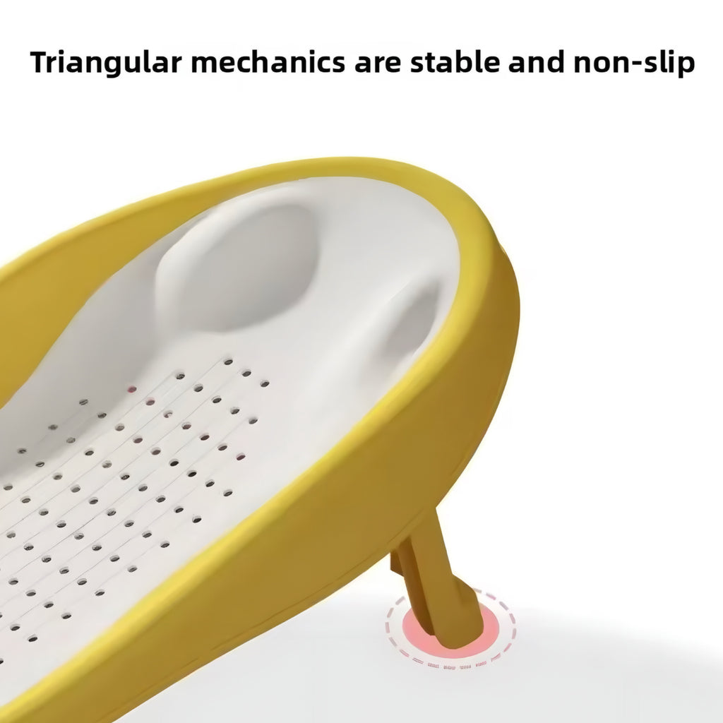 Foldable Baby Bath Seat with Ergonomic Back Support