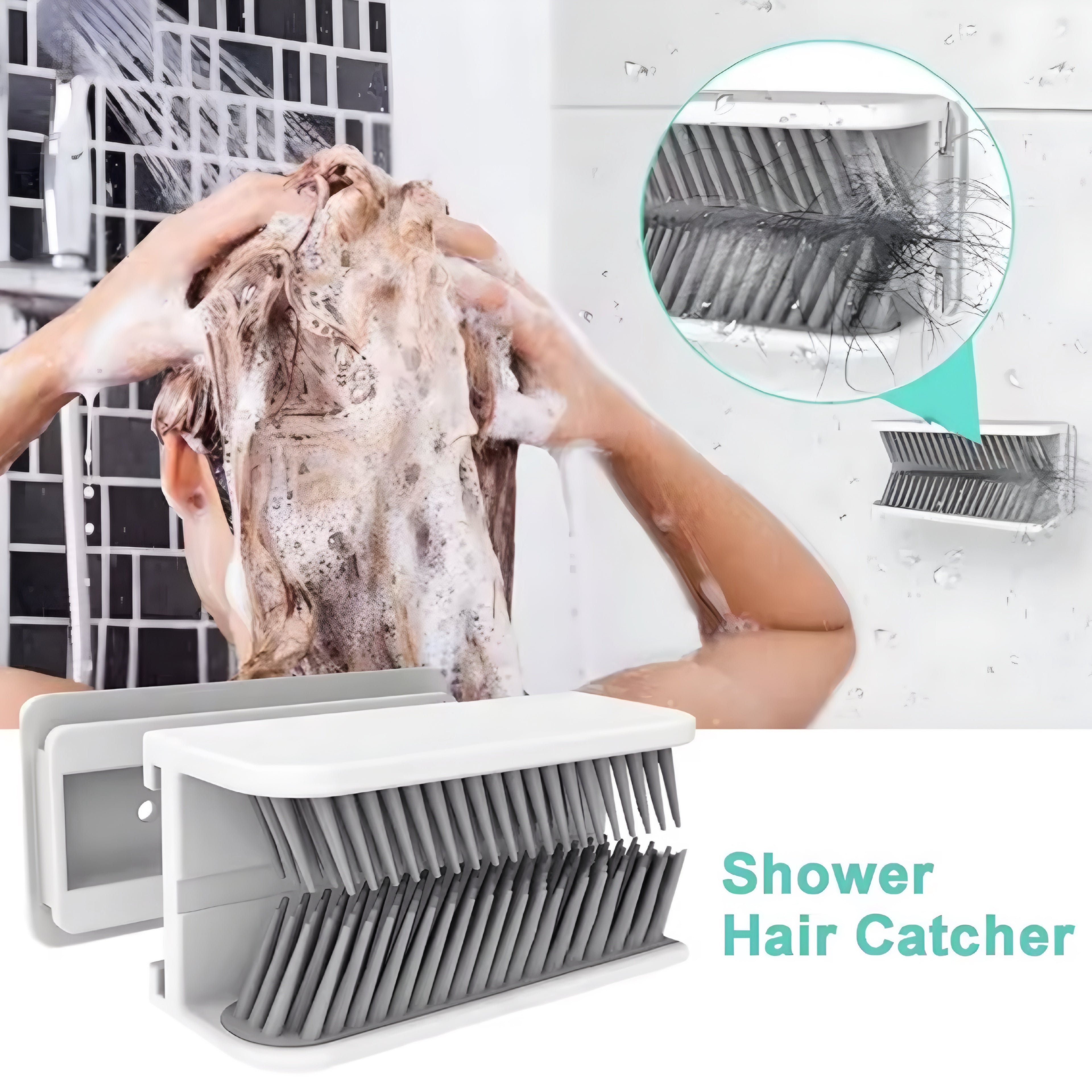 Wall-Mounted Hair Catcher