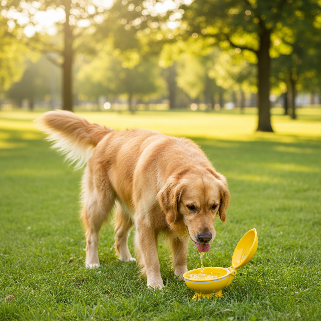 Borraccia Gialla - Cane in natura
